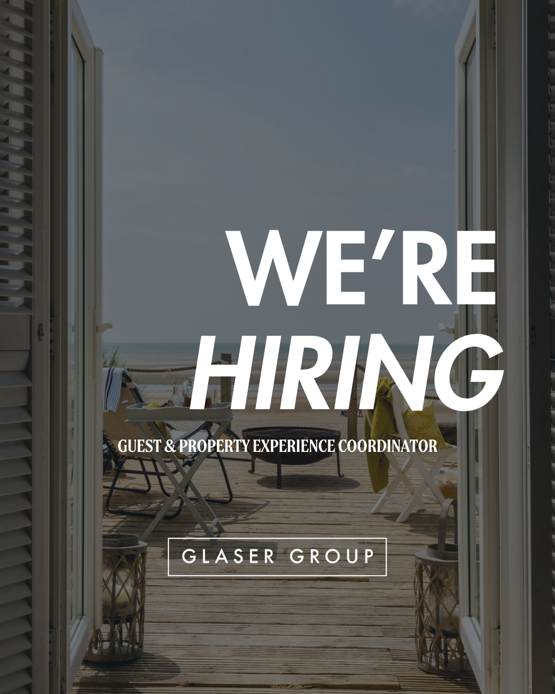Glaser Group — We're hiring: Guest & Property Experience Coordinator